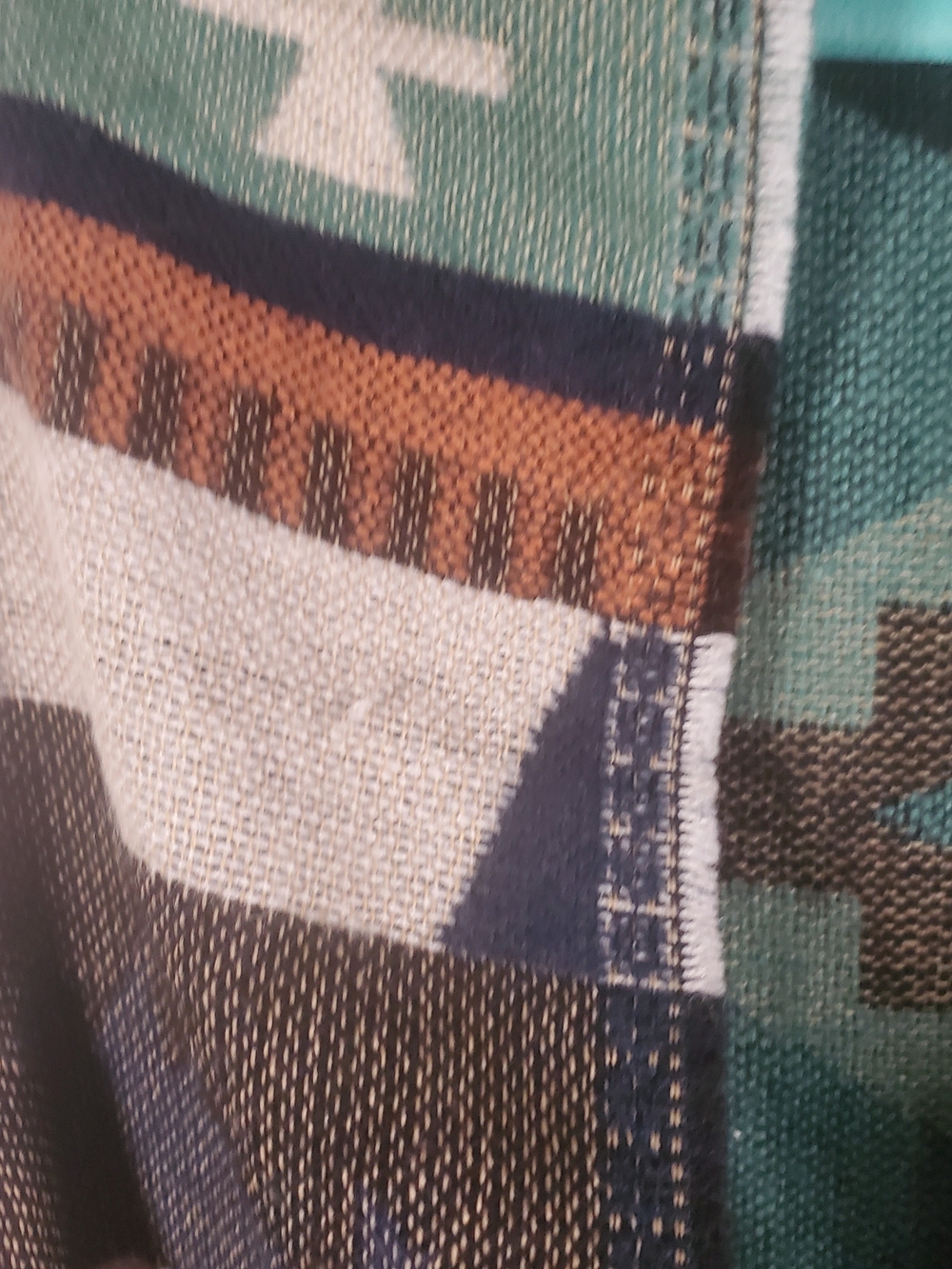 Boho Aztec Fringe Open-Front Vest - Multicolor - Picture 5 of 8